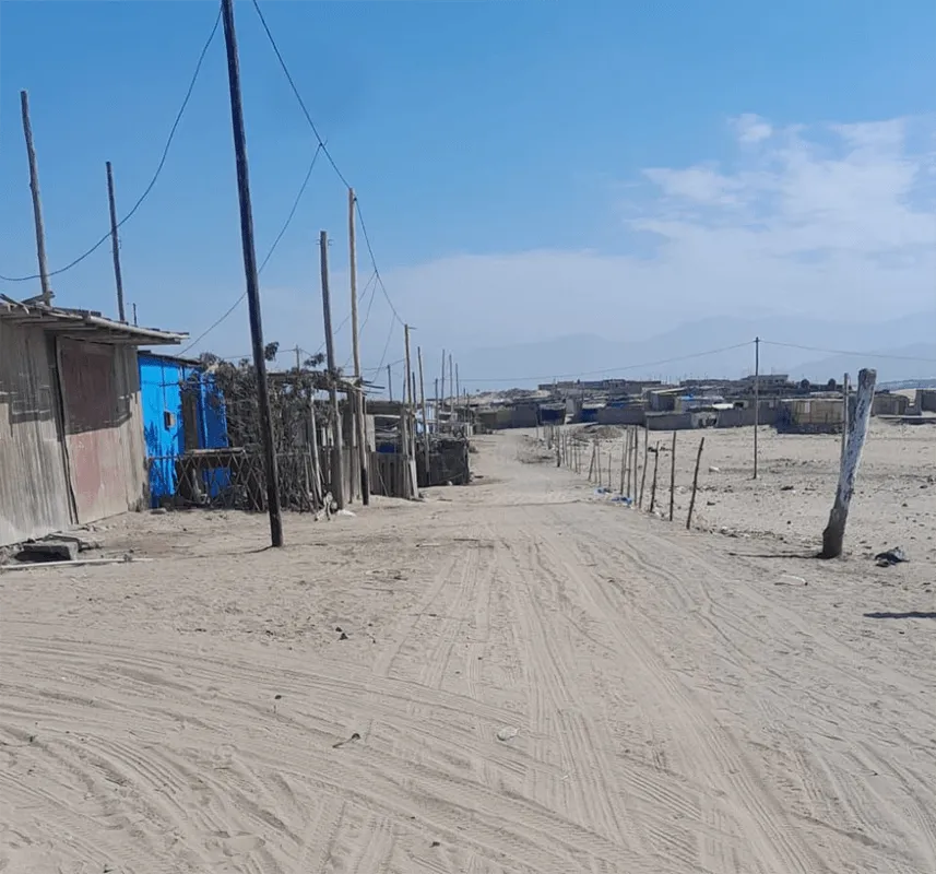 Une rue de Chimbote, au Pérou